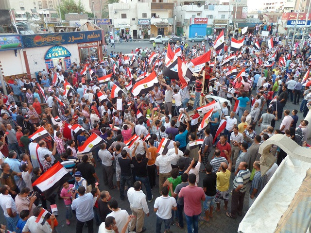 Demonstration in Ägypten Hurghada