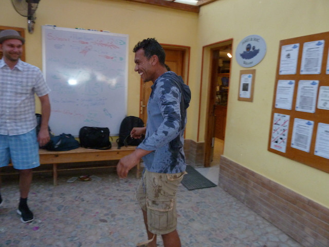 Tauchlehrer in der Tauchschule