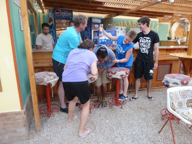 Tauchschüler und Tauhlehrer