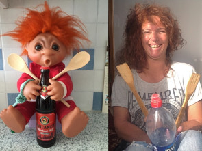 Taucherin mit Kochlöffel