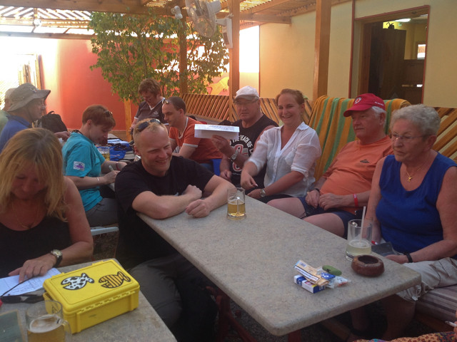 Taucher im Gespräch