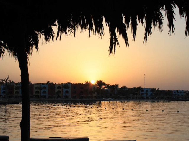 Sonnenuntergang in der Lagune