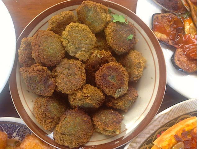 Fallapfel auf Teller