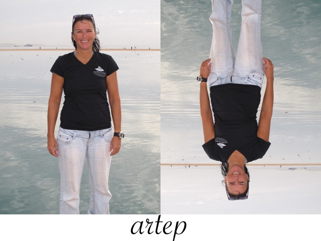 Taucherin mit Kochlöffel